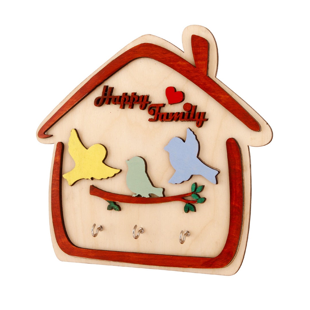 Home Sweet Home Wooden, Home Key Holder Shelf, Key Hanger, Wall Rack