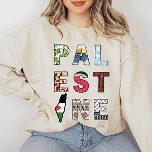 Palestine Sweatshirt, FREE Palestine Clothing, Human Civil Rights Sweatshirt, Palestinian Lives Matter Sweatshirt, Equality Sweatshirt