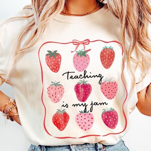 Comfort Colors® Teacher Shirt, Cute Teacher Gift Spring Floral Teacher Tee, Teaching Tee, Teacher Appreciation Gift Summer, Gift for Teacher