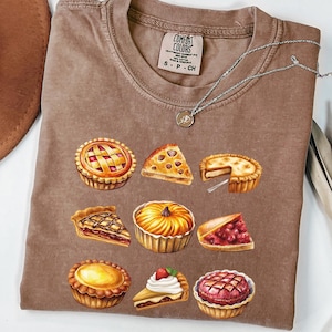 Comfort Colors® Pumpkin Pie Shirt, Fall Shirt, Thanksgiving Gift, Thanksgiving Shirt, Thanksgiving tshirt for Women, Fall Gift, Fall Apparel