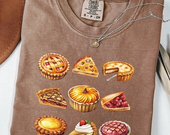 Comfort Colors® Pumpkin Pie Shirt, Fall Shirt, Thanksgiving Gift, Thanksgiving Shirt, Thanksgiving tshirt for Women, Fall Gift, Fall Apparel