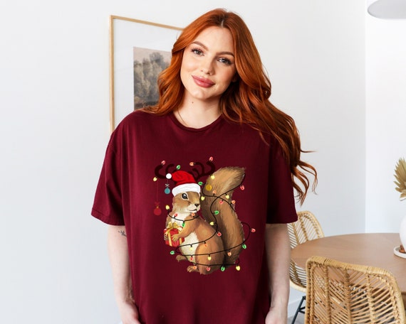 Christmas Lights Maroon Tee Christmas Lights Maroon Tee