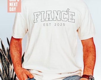 Custom Fiance and Fiancee Shirts, Comfort Colors® Engagement Shirts Future Mr. and Mrs., Engagement Gifts, Gift for Fiancee, Fiance T-shirts