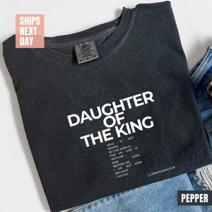 Child of God Shirt, Daughter of the King Shirt, Love Like Jesus Shirt, Jesus is King Merch, Christian Shirt, Faith Shirt, Bible Verse Shirts