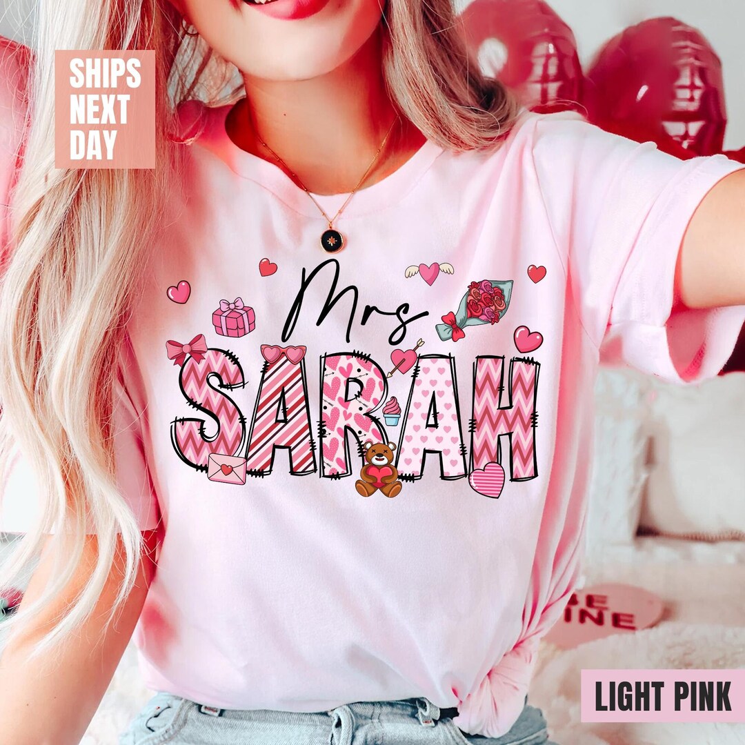 Custom teacher valentine shirts valentines day shirt for women