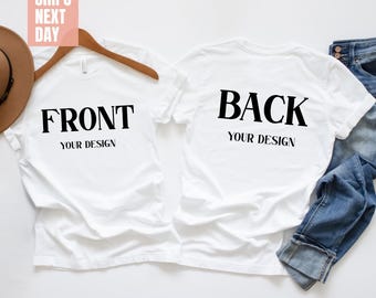 Front And Back Custom Shirt, Custom Shirt, Inspired Shirt, Custom Shirt, Inspired Text, Custom Text Shirt, Front and Back Personalized Tees