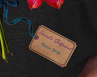 Custom Anniversary T-shirt, 1 Year Anniversary, 2 Year Anniversary, 3 Year Anniversary, 4 Year Anniversary, 5 Year Anniversary, Girlfriend