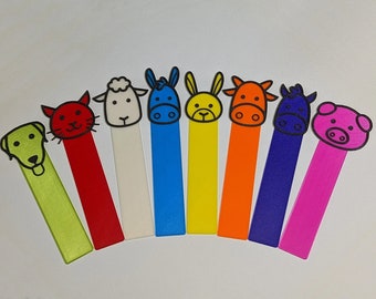 3D Printed Animal Bookmark, Colorful School Book Accessories