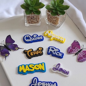 Personalisiertes Namenskühlschrankmagnet, Schrankmagnet, Briefkastenschild, Whiteboard-Magnet, Bürotürschild, persönliches Türschild - 3D gedruckt
