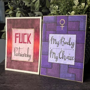 Cartes postales uniques dessinées à la main | Design progressif, Journée internationale de la femme, Cartes postales Pro Choice, Art féministe
