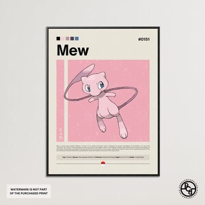 Mewtwo Pokemon 2019 MOVIE Art Wall Indoor Room Outdoor Poster - POSTER 20x30