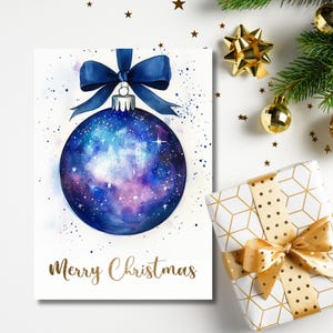Cartes de Noël aquarelles imprimables | Kit de fabrication de cartes uniques | Noël brillant | Téléchargement instantané | postale à l'aquarelle | Cartes festives