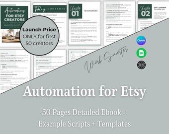 Etsy Automation System | Digital Product Listing Workflow | AI + Google Sheets + Canva Bulk Templates