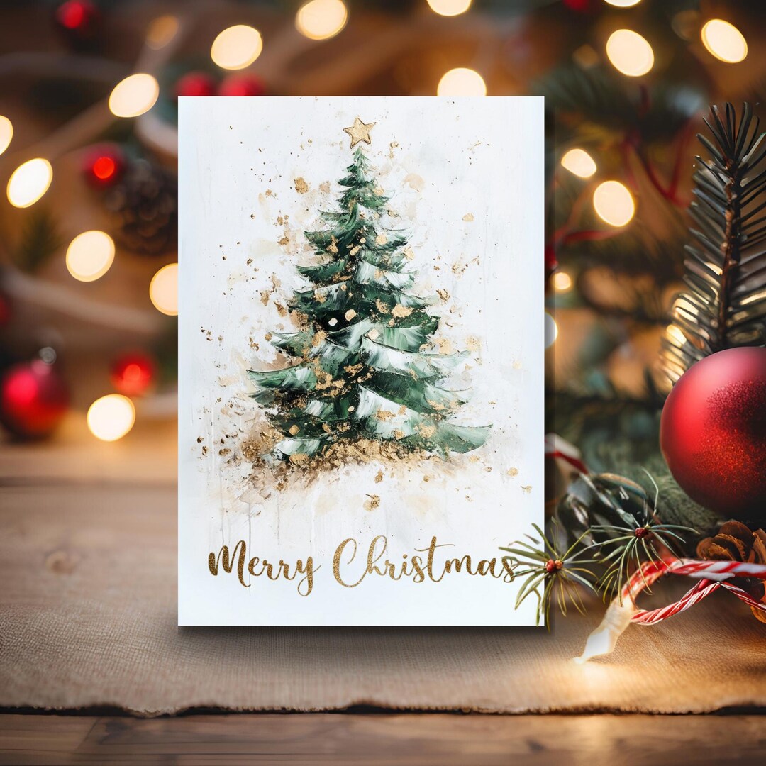 Printable Watercolor Christmas Cards Unique Card Making Kit Festive 