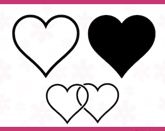 Heart SVG Bundle: Valentine's Day Cut Files (Digital Download)