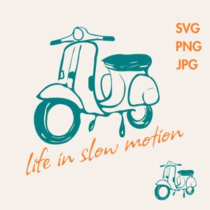 Summer Italian SVG Sublimation Summer Vintage PNG Minimalistic Design Tshirt Summer Design, Scooter Cricut Coastal File Vespa