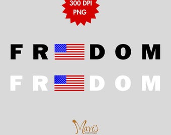 Freiheit USA Flagge PNG - Shirt Design (Digitaler Download)