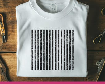 Distressed Stripe Pattern SVG: Seamless Line Design Cut Files (Digital Download