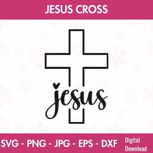 Cross SVG Jesus Cross Christian Cross Cut File Cross Outline SVG Christian Cross Silhouette Jesus Vector File Catholic Svg Crosses svg PNG