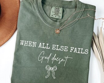 When all else fails, God doesnt Svg PNG, Funny Christian Svg, Modern Religious Coquette, Trendy Svg, Religious Svg, Jesus Svg PNG
