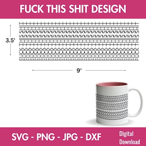 Fuck This Shit Svg volwassen humor sarcastische citaten verborgen berichten zweer woorden digitale grappige verborgen mok vloek woord grappige mok sarcastisch