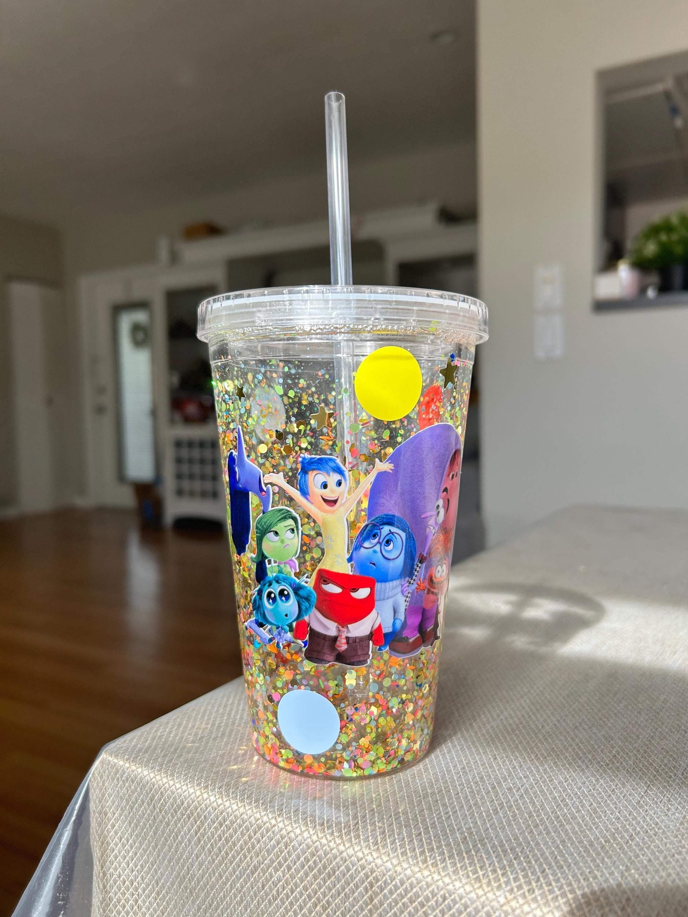 Inside Out Tumbler, Inside Out Party, Inside Out 2 Plastic Tumbler ...