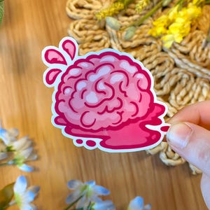 Gummy Brain Sticker - Phone Case/Laptop/Notebook Cover Decor/Gore/Halloween/Spooky/ - Waterproof