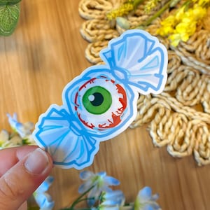 Eye Candy Sticker - Phone Case/Laptop/Notebook Cover Decor/Gore/Halloween/Spooky/Candy - Waterproof