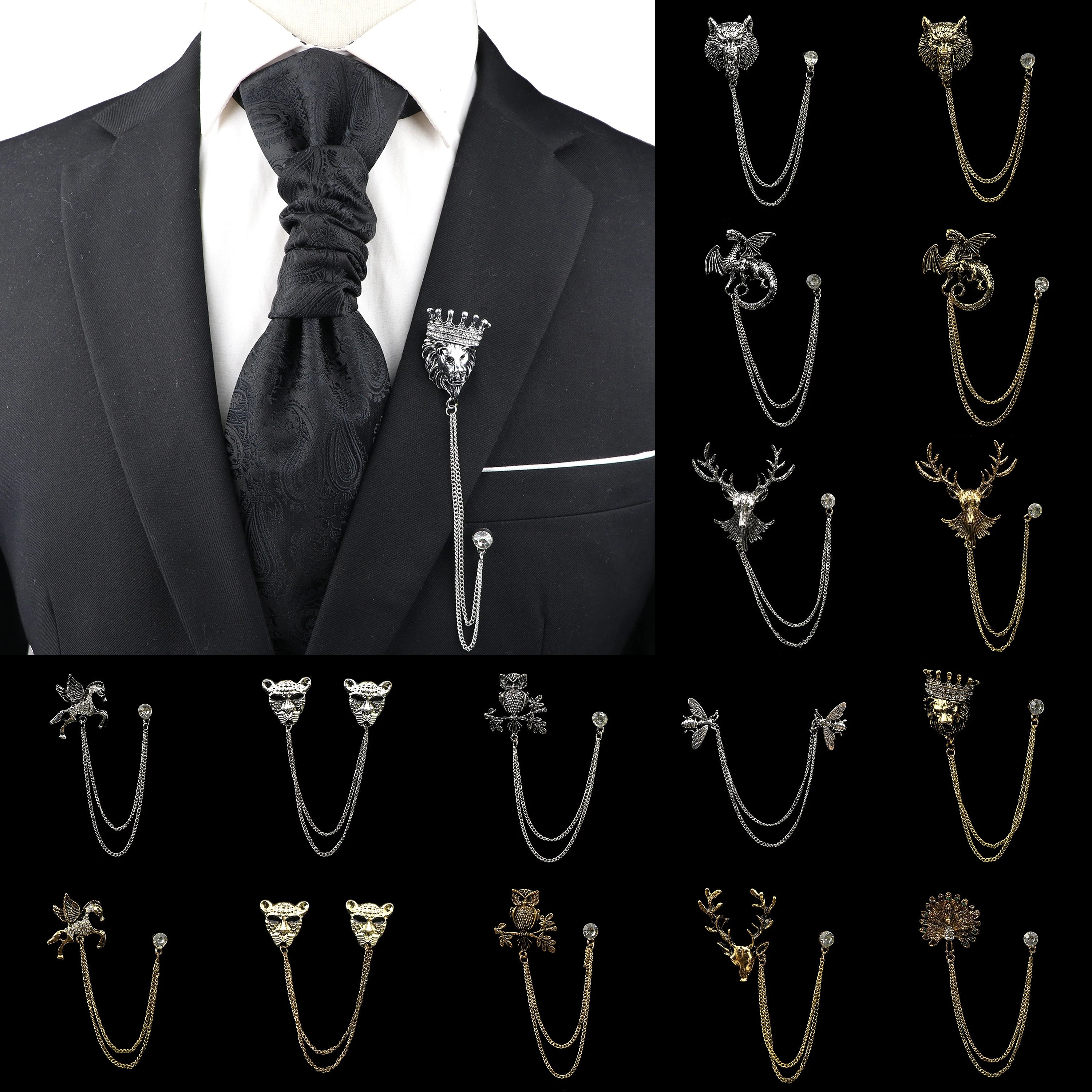 Brooch for 3 piece suit deals