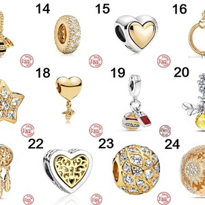 NIEUWE 925 Sterling Zilver Gouden Charme Kroon Familie Boom Veiligheidsketen Holle Kralen Fit Originele charms Armbanden Vrouwen Sieraden, DIY geschenken afbeelding 6