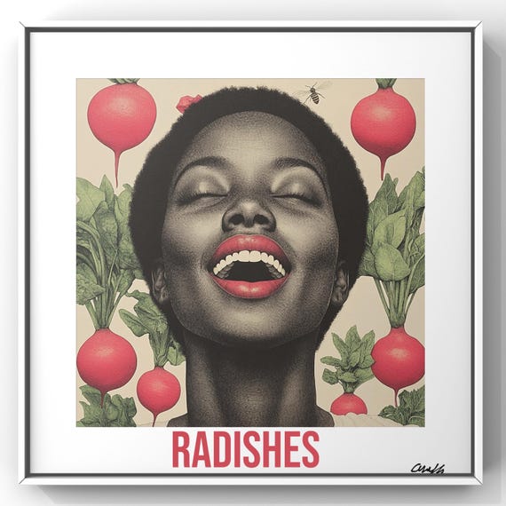Radishes Art Print – Eat Pretty Series | Farm to Frame Collection Kitchen Spring Summer Cooking