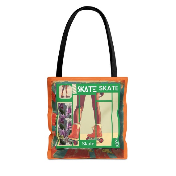 Beach Bag-Roller Skate-City Market-Flowers Bag-Farmers Market-Black Girl Magic Tote Bag (AOP)