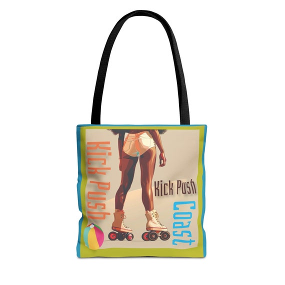 Beach Bag-Skater Bag-Black Girl Magic Tote Bag (AOP)