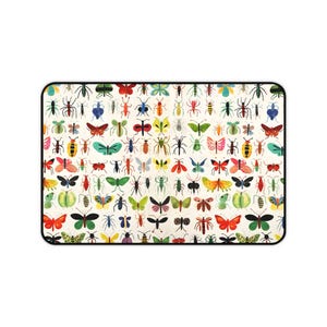Colorful Insect Desk Mat, Nature-Inspired Office Decor, Perfect for Students and Nature Lovers, Great Gift for Birthdays, Eco-Friendly