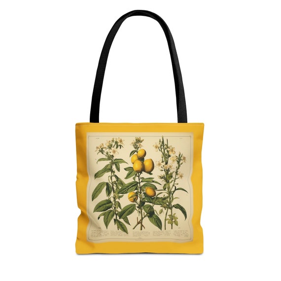 Lemon and Herb City Market Farmers Tote Bag