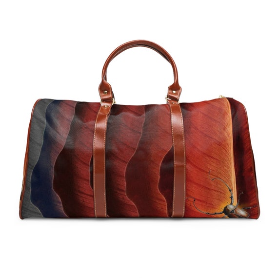 Leaf Pattern Elegant Waterproof Weekender Travel Bag: Fall-ing Leaves