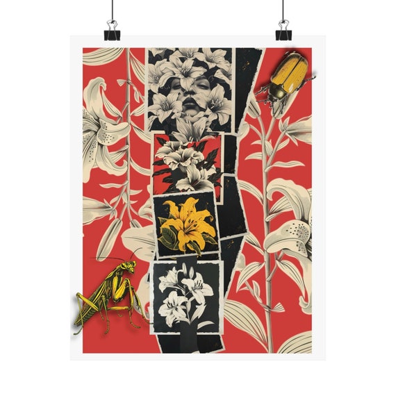 Summer Flowers and Bugs Posters