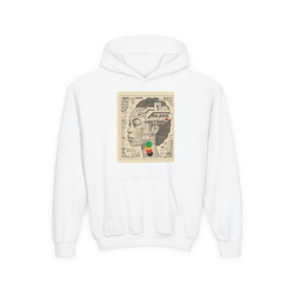 Black History Youth Hoodie, Inspirational Sweatshirt, Cultural Pride Apparel, Perfect for Black History Month, Education Gift, Kids Hoodie