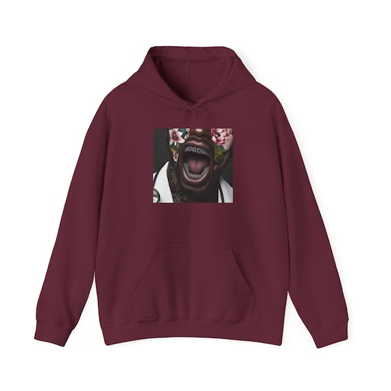 Black Doctor Diamond Grillz Hoodie, Edgy Respect for Black Culture, Career Advancement Sweatshirt, Unisex Hooded Jumper, Trendy Afrocentric