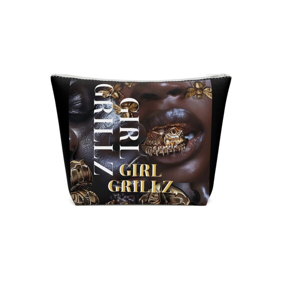 Girl Grillz Black Girl Magic Cotton Cosmetic Bag
