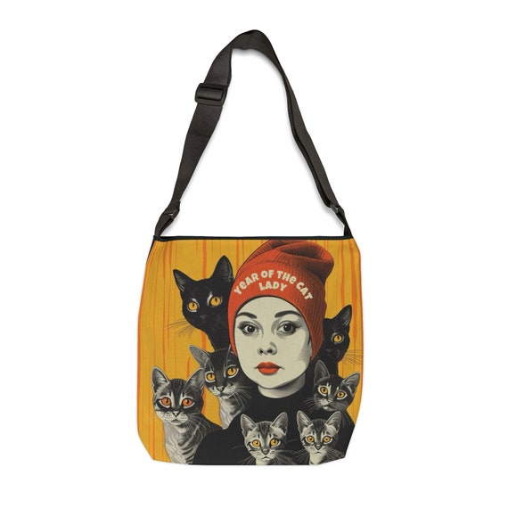 Beanie Year of the Cat Lady- Harris 2024-Understand the Assignment Adjustable Tote Bag