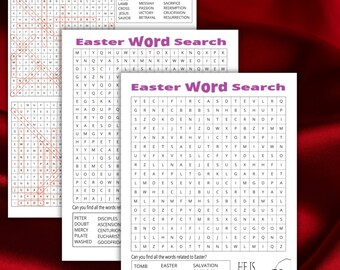 Easter wordsearch Game | Bible word search printable, childrens ministry word search printable, printable word search easter,