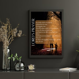 Printable Our Lord&#39;s prayer artwork, The lord&#39;s prayer kjv printable Our Father which art in heaven wall art. The lord&#39;s prayer