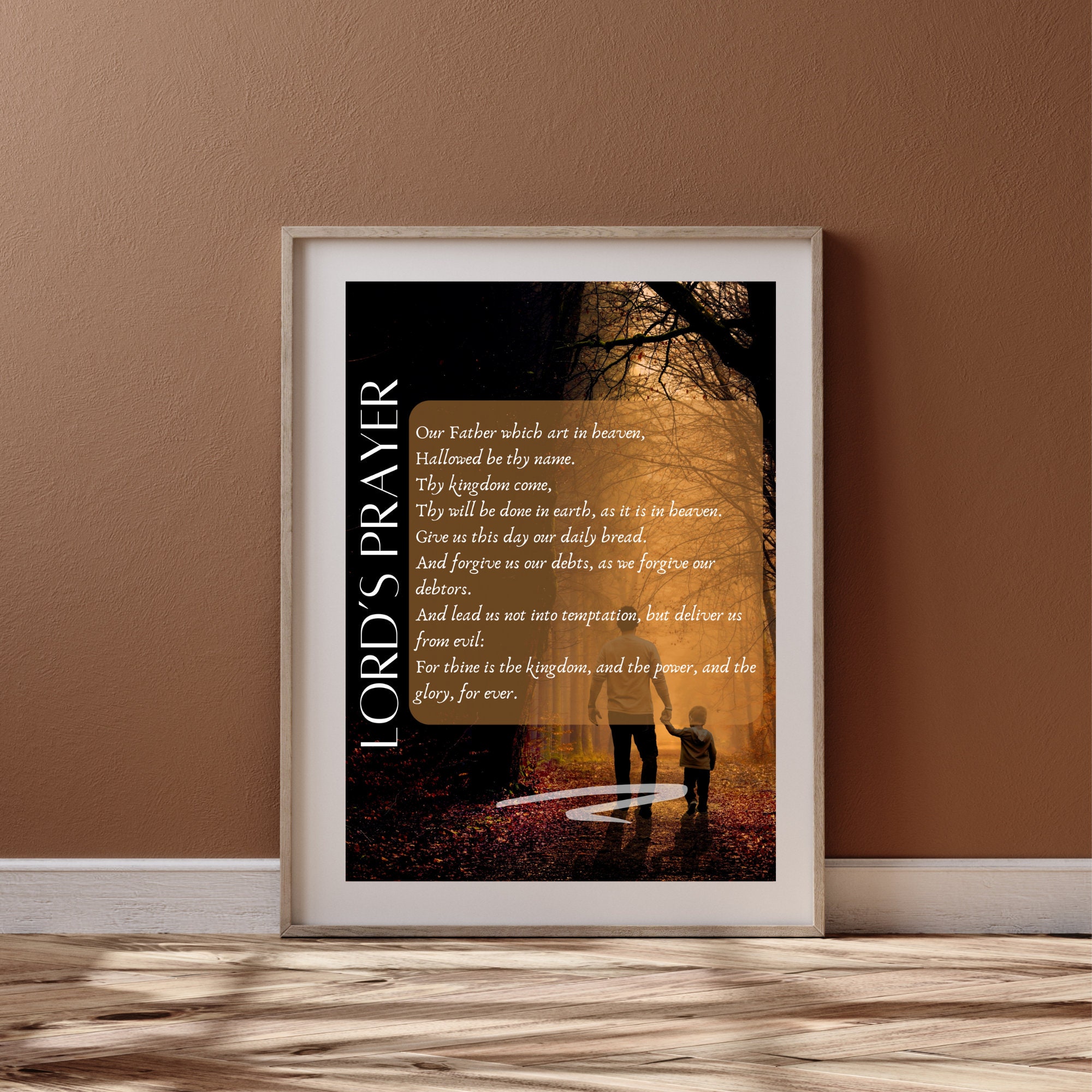 Lord's Prayer KJV Printable Wall Art (digital Download) - Etsy
