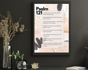 Psalm 121 Printable Wall Art | Bible Verse Scripture (PDF & JPG)