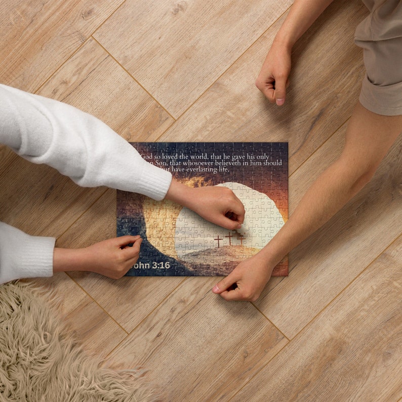 Christian Themed Jigsaw Puzzle John 316 , Biblical Jigsaw Puzzles for