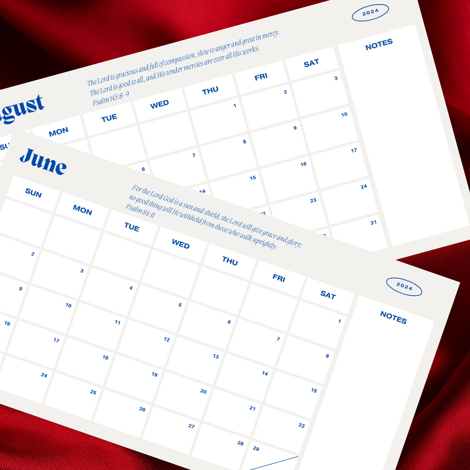 Printable 2024 Christian Calendar, Pdf Calendar 2024, Digital Calendar