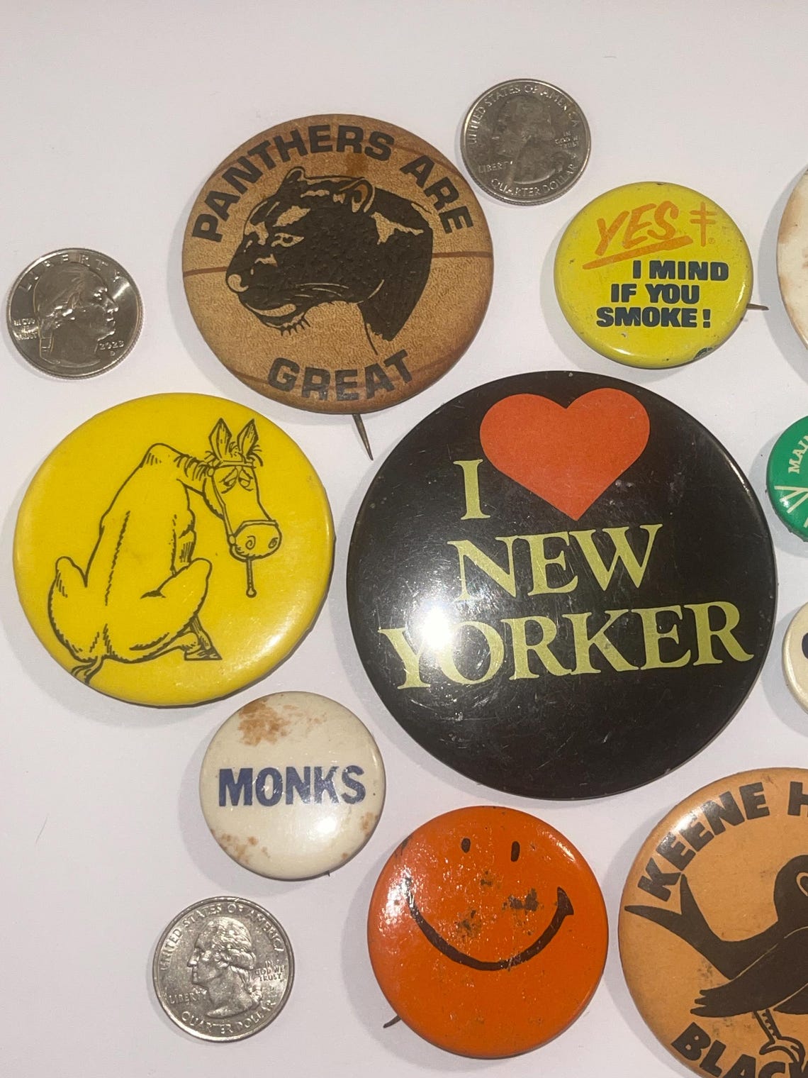 Vintage Pin-back Buttons: 1970s-80s - Etsy