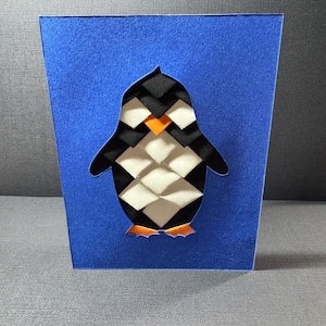 Tarjeta de pingüino