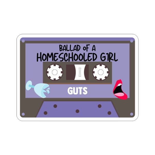 ballad of a homeschool girl cassette sticker OR2